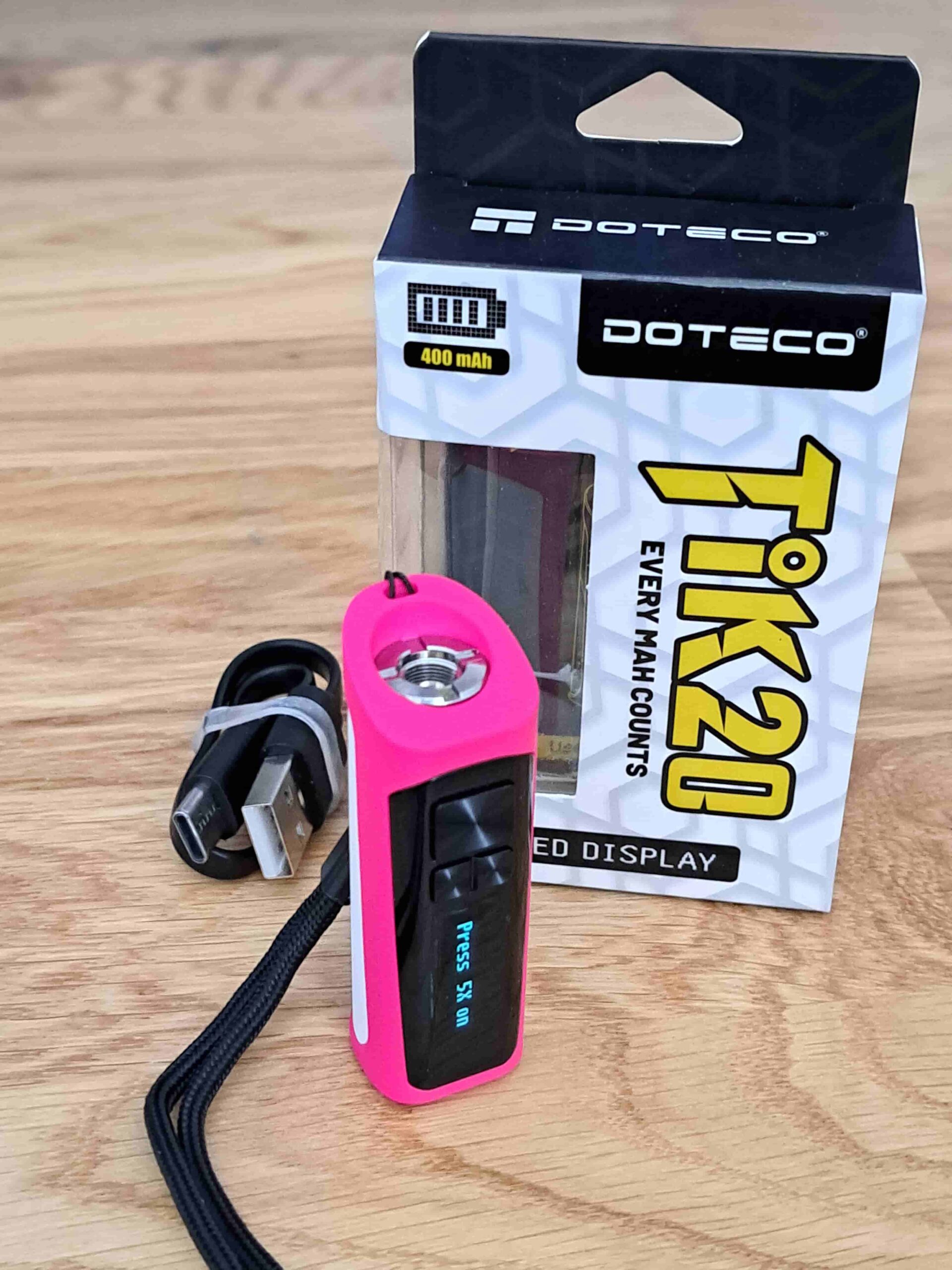 Doteco TIK20 Battery - OLED screen portable charger.