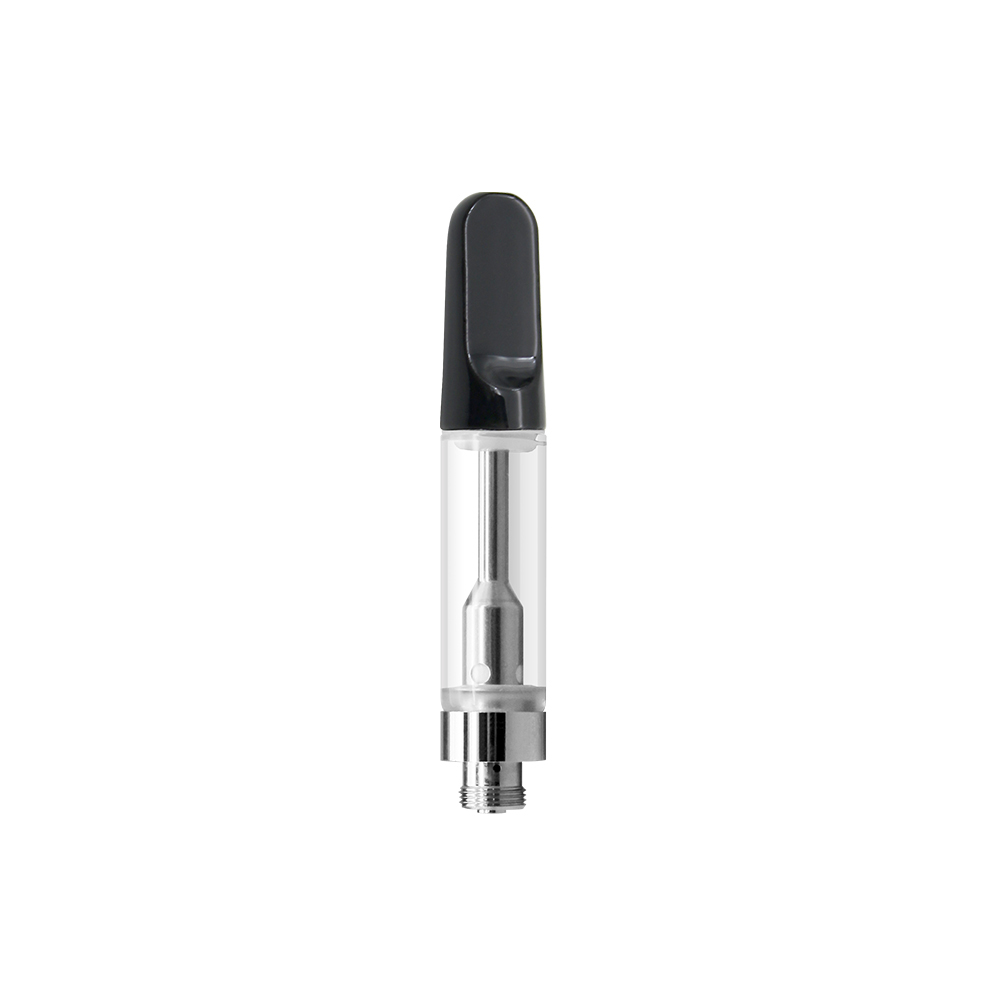 A black and silver vaporizer on a white background with a V4-SS - Black Tip -1ml.